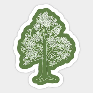 Oak tree Sticker